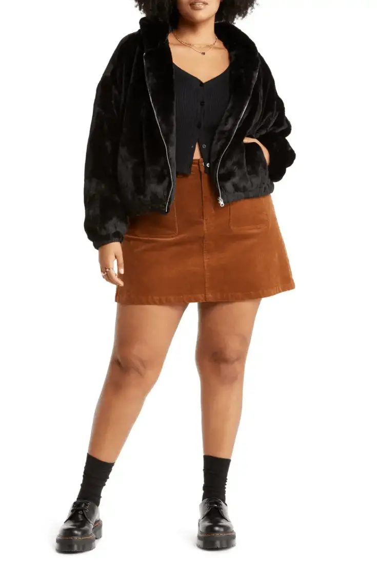 Hooded Faux Fur Jacket 1 1