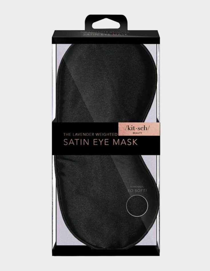 KITSCH The Lavender Weighted Satin Eye Mask