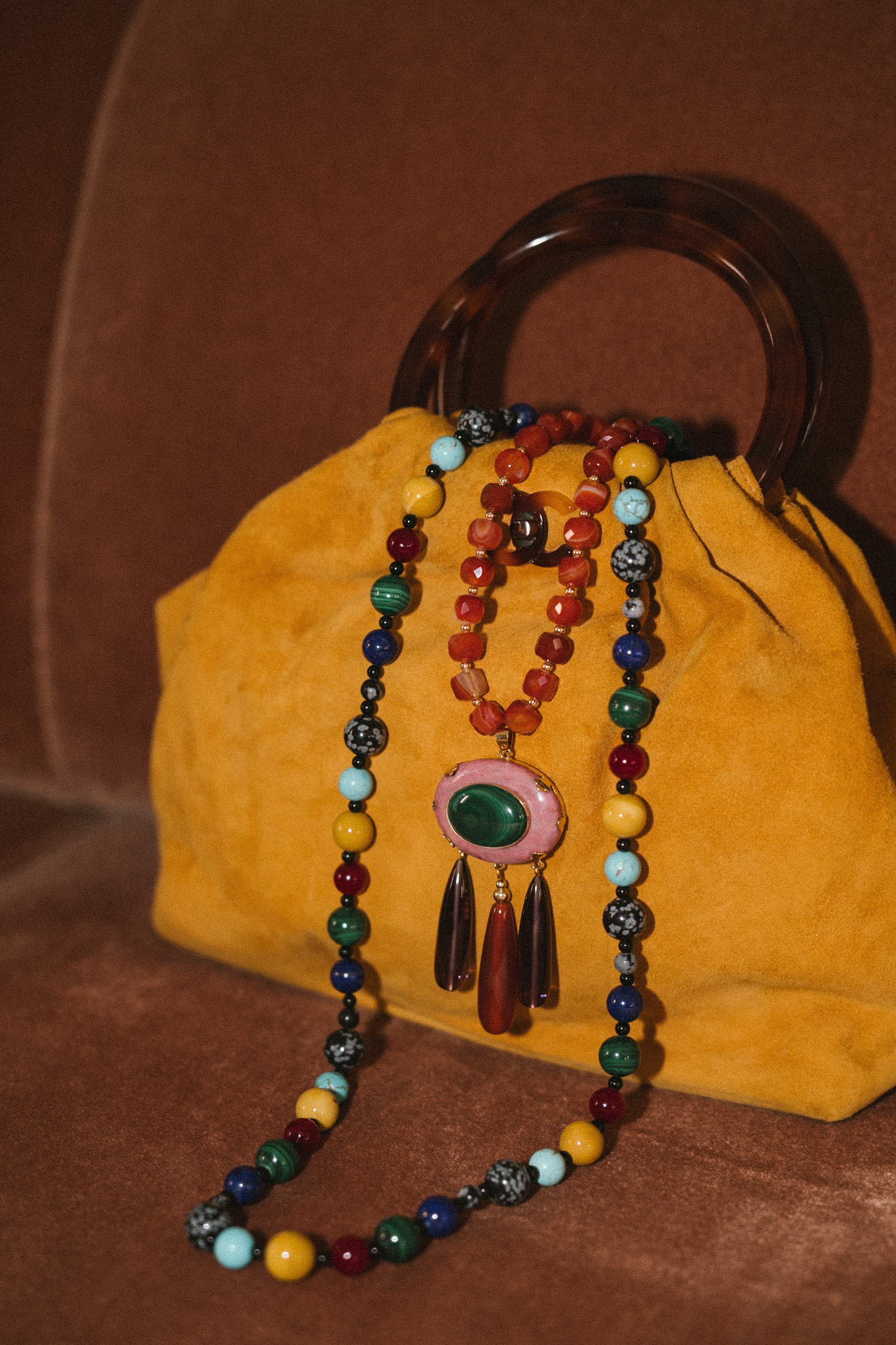 colorful beaded holiday jewelry