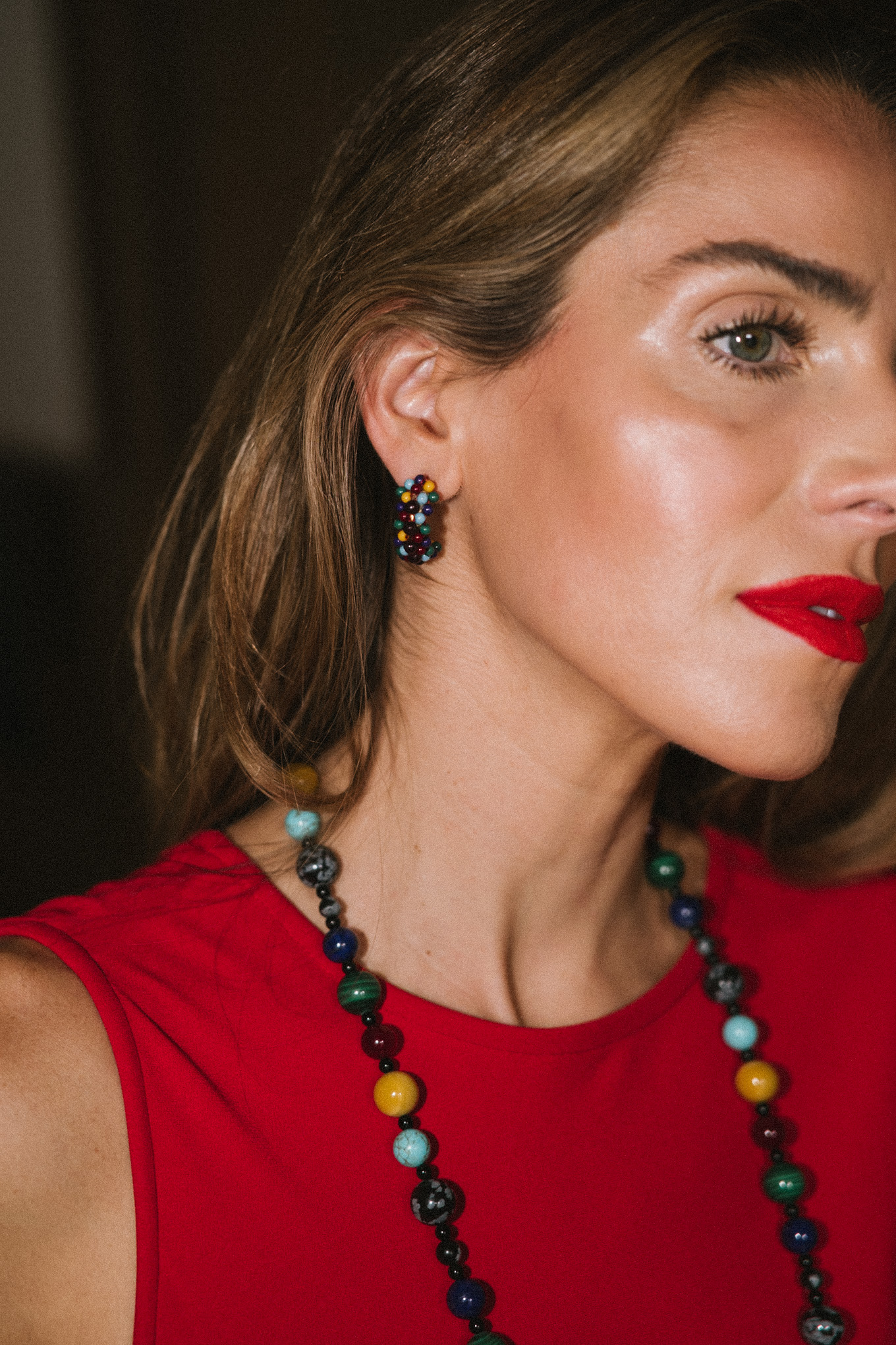 colorful beaded holiday jewelry