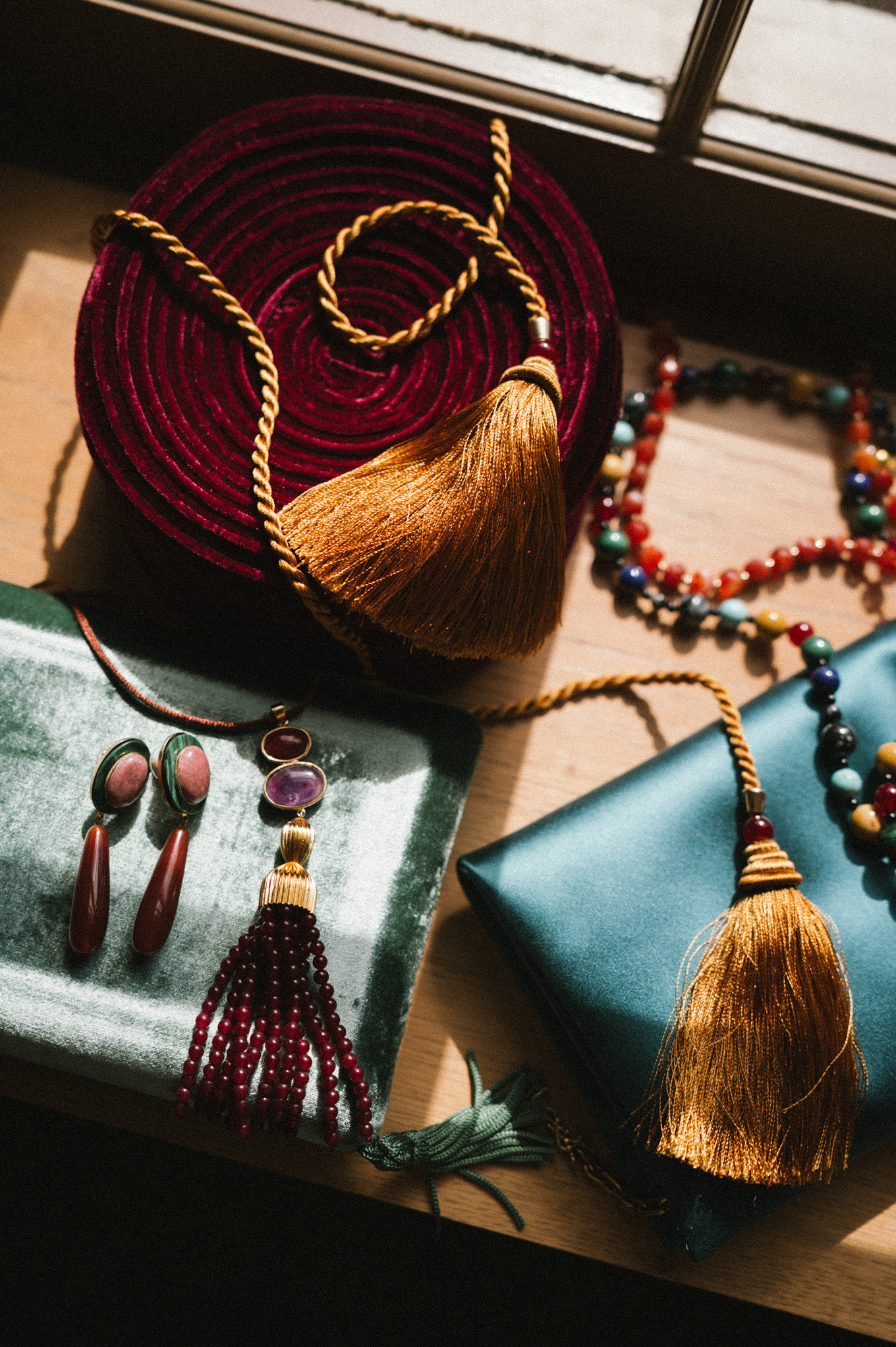 colorful beaded holiday jewelry