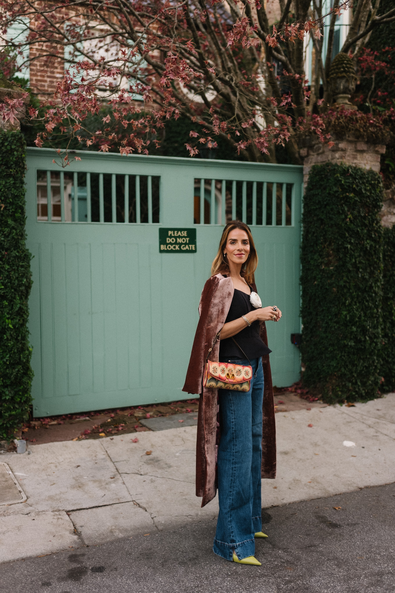 corset top velvet blazer coat blue denim