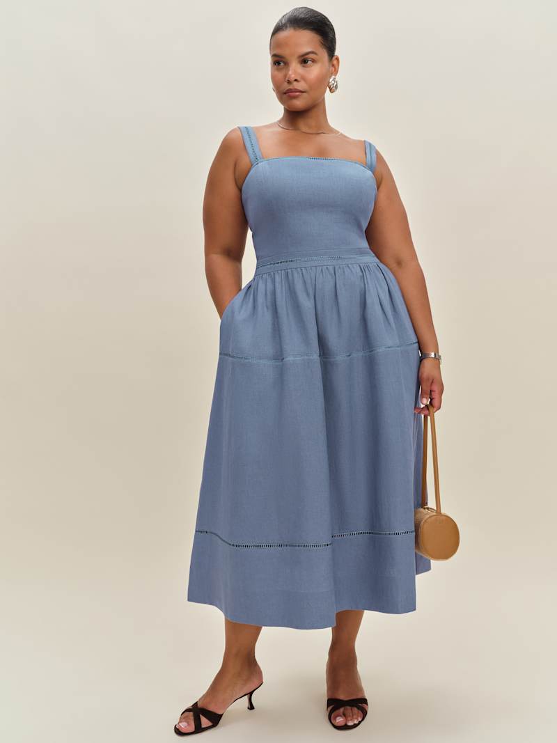 Image for Everett Linen Dress Es