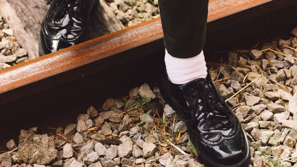 Socks and dress shoes