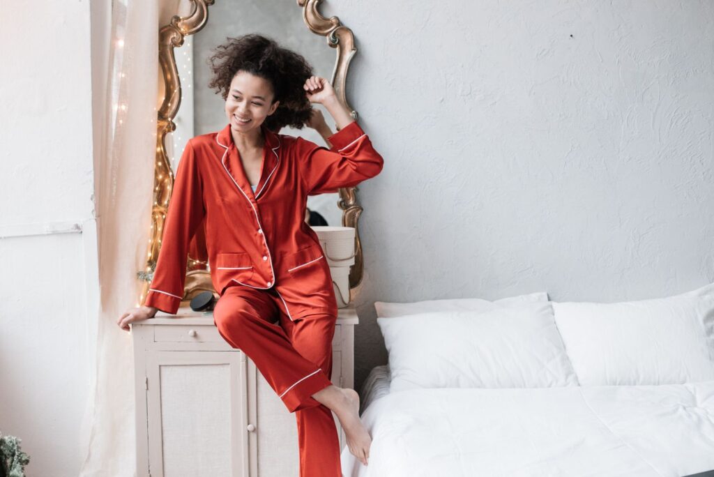 Silk pajamas